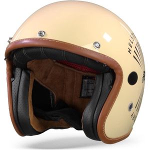 Helstons Sun Carbon Fiber Beige Jet Helmet XL - Maat XL - Helm