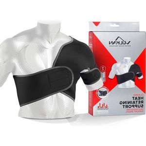 Klassieke rechte helft schoudersteun - Grote schoudersteun voor letsel aan de rotatorenmanchet - AC joint ondersteuning - Luxe schouderriem - Tandclip voor sporters