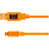 Tether Tools TetherPro USB-2.0 A Male to Micro-B 5-pin - Oranje