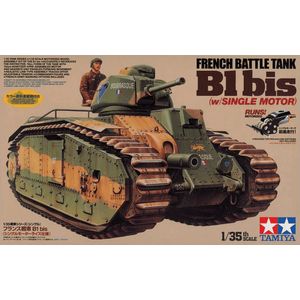 1:35 Tamiya 30058 WWII French Tank B1 bis (motor) Plastic Modelbouwpakket