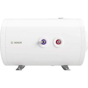 Bosch Elektrische Boiler 150 liter Horizontaal. Inclusief inlaatcombinatie cq veiligheidsgroep. Ophangbeugel gemonteerd aan de boiler. Kleur wit. Bediening manueel