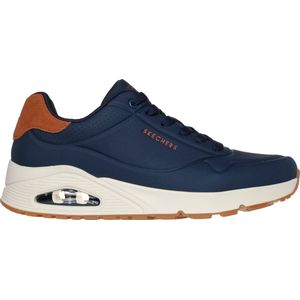 Skechers Uno - Suited On Air Heren Sneakers - Donkerblauw - Maat 44