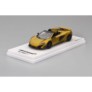 The 1:43 Diecast Modelcar of the McLaren 675LT Spider of 2015 in Solis. The manufacturer of the scalemodel is Truescale Miniatures.This model is only available online