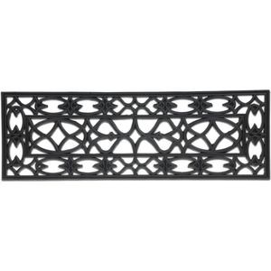 deurmat rubber - 75 x 25 cm - antislip - weerbestendig - binnen en buiten - ornamenten