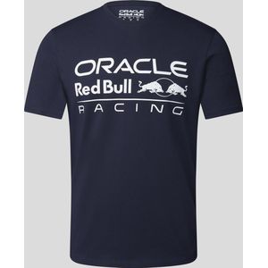 Red Bull Racing Logo Shirt Blauw 2023 S - Max Verstappen - Sergio Perez- Oracle