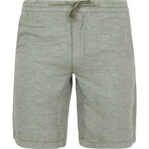 Superdry - Short Linnen Groen - Heren - Maat XL - Regular-fit