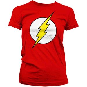 DC Comics The Flash Dames Tshirt -S- Emblem Rood