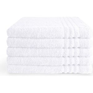 Byrklund handdoeken 70x140 - set van 5 - Hotelkwaliteit - Wit