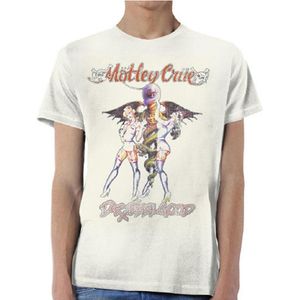 Motley Crue - Dr Feelgood Vintage Heren T-shirt - XL - Creme