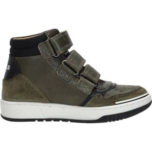 Develab 44307 Lage sneakers - Leren Sneaker - Jongens - Groen - Maat 33