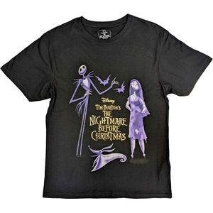 Disney The Nightmare Before Christmas - Purple Characters Heren T-shirt - S - Zwart