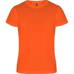 Fluor Oranje unisex unisex sportshirt korte mouwen Camimera merk Roly maat XXL