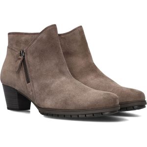 Gabor 603.1 Enkellaarsjes - Enkelboots met rits - Dames - Taupe - Maat 40