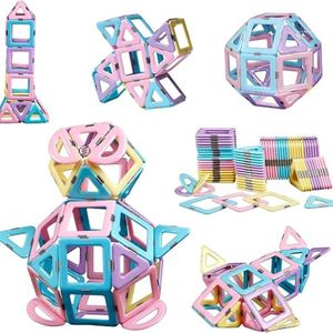 Equivera Magnetische Bouwstenen - Magnetische Bouwstenen - Magneet Bouwstenen - Magnetisch Speelgoed - Magnetic Tiles - Educatief Speelgoed - Constructie Speelgoed - Montessori Speelgoed