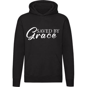 Saved by grace Hoodie - christelijk - gebed - jezus - god - geloof - trui - sweater - capuchon