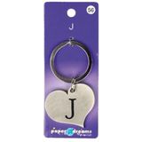 Hart sleutelhanger - J