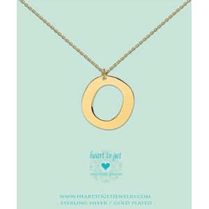 Heart to Get - Grote Letter O - Ketting - goudkleurig