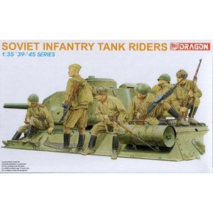 1:35 Dragon 6197 Soviet Infantry Tank Riders Plastic Modelbouwpakket