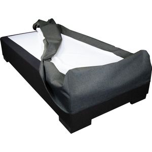 Slaaploods.nl Boxspring Hoes - 120 x 220 cm - Hoogte 30 cm - Antraciet I96