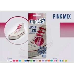 Shoeps Elastische Veters Pink Mix
