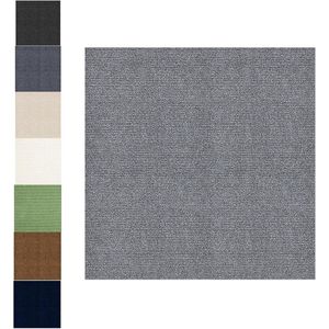 Zelfklevende tapijttegel 11 stuks 30 x 30 cm - installatie en verwijdering - slijtvaste antislip vloerbedekking - bitumen gedekt - 1 m² (lichtgrijs)