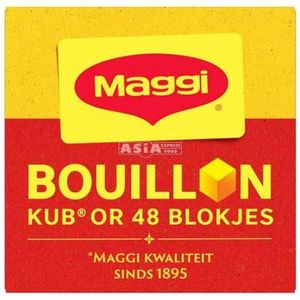 Maggi - Bouillon Blokjes - 4 x 192 gram - Vegetarische bouillon - 4 x 48 blokjes - Bevat ui, knoflook, selderij etc