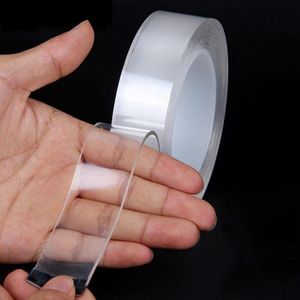 *** 6 meter Nano Tape - Original 2x - Transparante Dubbelzijdige Tape - Gekko tape - Montage tape - Herbruikbaar en Afwasbaar - van Heble® ***