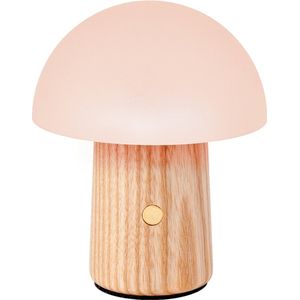 Gingko Mini Alice Mushroom Tafellamp - Licht Essenhout