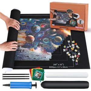 Goodivery® - Puzzelmap - Puzzelmat - Portapuzzle - Puzzel 3000 stukjes - Grote Vilten mat voor Het Opbergen van Puzzels - 28x6cm