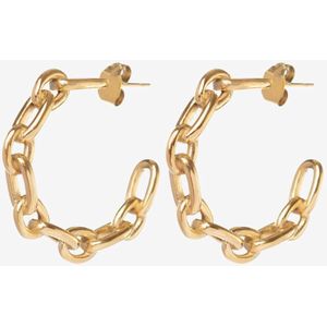 Essenziale Twisted Chain Earrings Gold