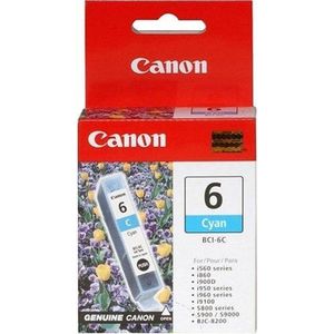 Canon BCI-6C Cyan Ink Cartridge Origineel Cyaan