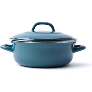 BK Fortalit braadpan Ø 24 cm - blauw - emaille - inductie