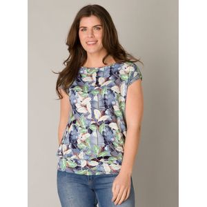 ES&SY Wimsy Tops - Light Blue/Multi-Col - maat 42