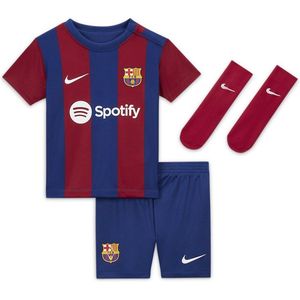 FC Barcelona 2023/24 Thuis Nike Dri-FIT driedelig Set voor Baby's en Peuters Maat 9-12