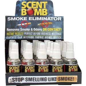 Scent Bomb Spray Bottle Smoke Eliminator - Luchtverfrisser Display - 20 stuks x 60 ml.