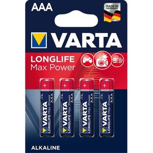 Varta Longlife Max Power AAA Batterijen - 4 stuks