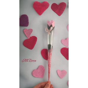 AliRose - Zeep Roos - Baby ROZE / PINK - 5 Stuks - Romantische Cadeau - Kado - Liefde - Love - Amor - Feestdagen - Moederdag - Kerst - Valentijn - Partner - Natuurlijke Zeep Boeket - Bruiloft