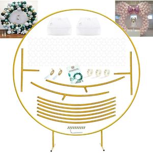 Ballonnenboog - Decoratie Boog - Verjaardag - Huwelijk - Bruiloftsdecoratie - 2.2M - Accessoires - Goud