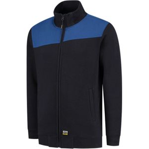 Tricorp sweatvest bicolor naden - 302014 - navy royal - maat M