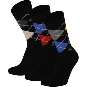 6-Pack Modal Fashion Sokken Apollo 121461001-001 - Multi Zwart - Maat 43-46