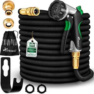 Flexibele tuinslang, garden hose, water hose, premium tuinslang in professionele kwaliteit 22.5 m