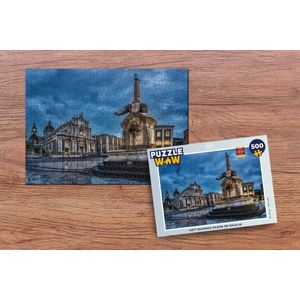 Puzzel Het Duomo plein in Sicilië - Legpuzzel - Puzzel 500 stukjes