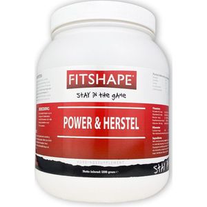 Fitshape Vanille - Power&herstel - 1200 gram - Eiwitshake