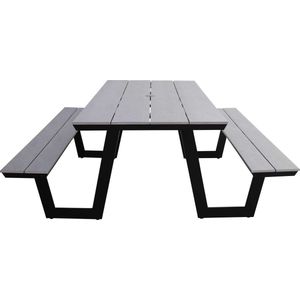 Picknicktafel Coffee Bay | Grey | Aluminium & Polywood