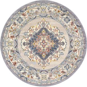 SURYA tapijt - Vintage oosters design JADE - Meerkleurig/grijs