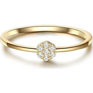 Gems München Dames Dames ring 925 sterling zilver Zirkonia 60 Goud 32016688