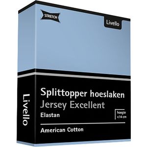 Livello Hoeslaken Splittopper Jersey Excellent Light Blue 250 gr 140x200 t/m 160x220