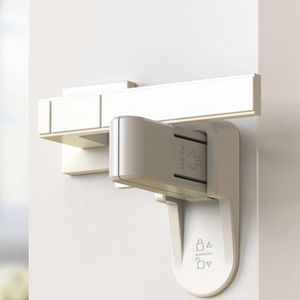 2 stuks kinderbeveiliging, deurbeveiliging voor kinderen, deurhendelslot voor baby's, zelfklevend, zonder schroeven of boren