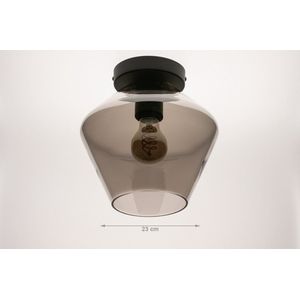 Lumidora Plafondlamp 31052 - E27 - Zwart - Grijs - Metaal - ⌀ 23 cm