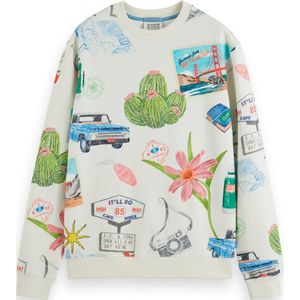 Scotch & Soda ALL OVER DIGITAL PRINT SWEATSHIRT Heren Trui - Maat M